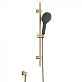 Fienza Kaya Urban Brass Rail and Matte Black Shower